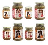 Kit Alimento 100 Natural Úmido Sem Conservantes Cães 8 un Pote Pró Pet 2 Sabores 230g e 535g Ração - Pote pro pet