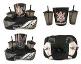 Kit Almofada Porta Pipoca Copos Corinthians Poderoso Timao - Mabruke