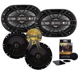 Kit Alto-falante Bravox B4x69d 6x9" + Cx60bk 6" 420W Rms + PRESENTE