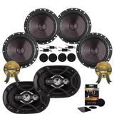 Kit Alto-falante Bravox B4x69p 6x9" + 2 Cs60p 6" 400W Rms + PRESENTE