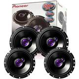 Kit Alto Falante Pioneer TS-1760BR Triaxial 6x6 4 Peças 200w Rms