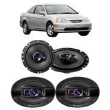 Kit Alto Falantes de Porta Pioneer Honda Civic até 2003