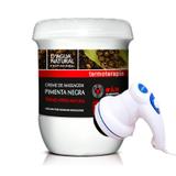 Kit Anti Celulite Pimenta Negra Dagua Natural + Massageador voltagem: 220v - Supermedy