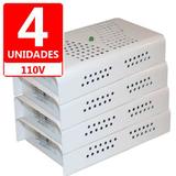 Kit Anti Mofo Eletrônicos Repel Mofo 4 unidades, Anti-Ácaro e Fungos, Desumidificador 110V - BRANCO - Capte