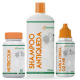 Kit Anti-Queda (Capilonga - O2 Hair - Nutricolin) - Extrato flora