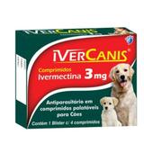 Kit Antiparasitário 3mg 12x4 Comprimido - Com 12 Unidades - Ivercanis
