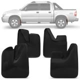 Kit Apara Barro Lameira Protetor S10 1995 a 2011 Preto 4 Peças Sem Alargador - Metalplast