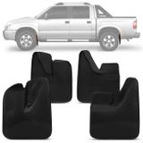 Kit Apara Barro Lameira Protetor S10 1995 a 2011 Preto 4 Peças Sem Alargador - Metalplast