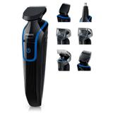 Kit Aparador de Pêlos MultiGroom 7 em 1 Philips Bivolt QG3337/15 Preto e Azul