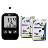 Kit Aparelho de Glicemia + 110 Tiras + 110 Lancetas G-TECH