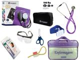 Kit Aparelho De Pressão com Estetoscópio Rappaport Incoterm Completo - Lilás