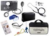 Kit Aparelho De Pressão com Estetoscópio Rappaport Premium Completo - Preto