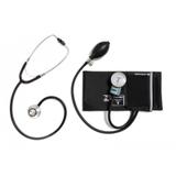 Kit Aparelho de Pressão Esfigmomanômetro e Estetoscópio P.A.Med - Preto