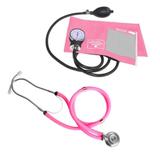 Kit Aparelho de Pressão Esfigmomanômetro + Esteto Rappaport Premium - Rosa