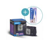 Kit aparelho de pressao hem-6221br + termometro mc-245 omron