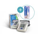 Kit aparelho de pressao hem-7113br + termometro mc-245 omron
