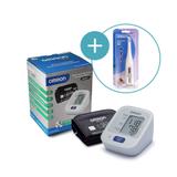 Kit aparelho de pressao hem-7122br + termometro mc-245 omron