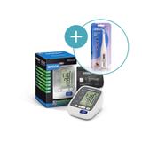 Kit aparelho de pressao hem-7130br + termometro mc-245 omron