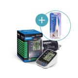 Kit aparelho de pressao hem-7320br + termometro mc-245 omron