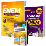 Kit Apostila Enem + Livro Mil Questões + Caderno Atualidades - Nova