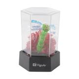 Kit aquário para peixe Betta - Beteira plástica Betta-Flex mini VigoAr 600ml - Transparente / Preto