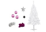 Kit Árvore De Natal Branca Decorada - 1,50 - Exp