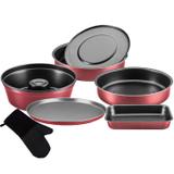 Kit Assadeiras Cereja MTA e Luva Silicone Preta Weck