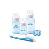 Kit Avent Classic+ 3 Mamadeiras Azul Chupeta e Escova - Philips avent
