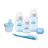 Kit Avent Classic+ 6 Peças Mamadeiras Azul Dosador, Chupeta e Escova - Philips avent