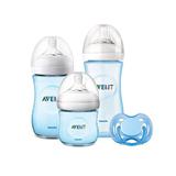 Kit Avent Petala Azul Mamadeira 125, 260, 330ml e Chupeta Freeflow - Philips avent