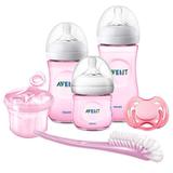 Kit Avent Petala Rosa 6Pçs Mamadeira Dosador Escova Chupeta - Philips avent