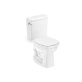 Kit Bacia com Caixa Acoplada Like 3/6 Litros + Assento Sanitário em Polipropileno Branco - Celite