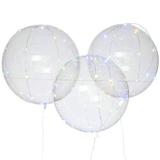 Kit Balão Led Silicone Bubble Transparente Festa Decoração - Ccdama