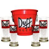 Kit Balde Cerveja + 4 Tulipa Duff Home Bar - Decore fácil shop