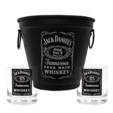Kit Balde Fosco + 2 Copos Jack Daniels 290ml Whisky - Decore fácil shop