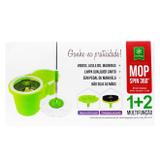 Kit balde spin mop centrifuga em inox 3 em 1 profissional para limpeza pesada, pó e sujeira molhada - Clink