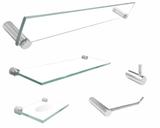 Kit banheiro completo 5 peças suporte e acessórios Retrô 203RT Grego Metal