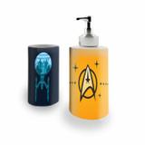 Kit Banheiro Saboneteira + Porta Escovas Porcelana Star Trek 400ml (BD01) - Bd net collections