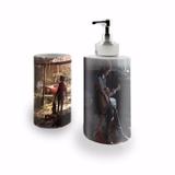 Kit Banheiro Saboneteira + Porta Escovas Porcelana The Last of Us 400ml (BD01) - Bd net collections