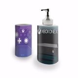 Kit Banheiro Saboneteira + Porta Escovas Porcelana Xbox One X S Microsoft 400ml (BD01) - Bd net collections