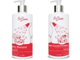 Kit Banho pet Tratamento Floral Emergência SOS Resgate Cães e Gatos Shampoo Condicionador - Bioflorais