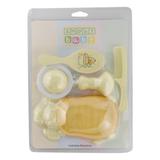 Kit banhoi bebes 4 peças doguinho amarelo - Smoby
