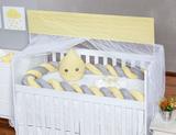 Kit Berço Americano 7 peças Caracol Gota de Amor Amarelo - I9 baby
