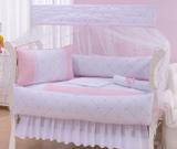 Kit Berço Americano 9 pçs Charme Rosa - I9 baby