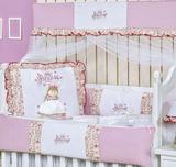 Kit Berço Americano 9 peças 100 Algodão Princess - I9 baby