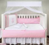 Kit Berço Americano 9 peças Capricho Bailarina Rosa - I9 baby