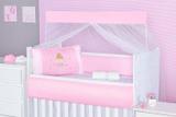 Kit Berço Americano 9 peças Micro Bailarina Rosa - I9 baby