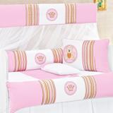 Kit Berço Americano Menina Ursinha Rosa 08 Peças - Sônia enxovais