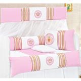 Kit Berço Americano Menina Ursinha Rosa 10 Peças - Sônia enxovais