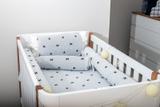 Kit Berço Americano Tricot Booh Branco/ Preto 5 Peças - Aime baby